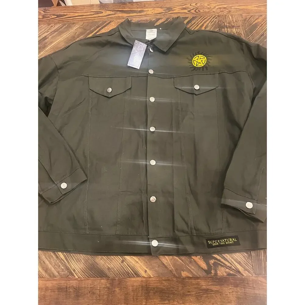 Supernatural Join The Hunt Jacket Men 3XL Military Green Grunge Winchesters Tv
